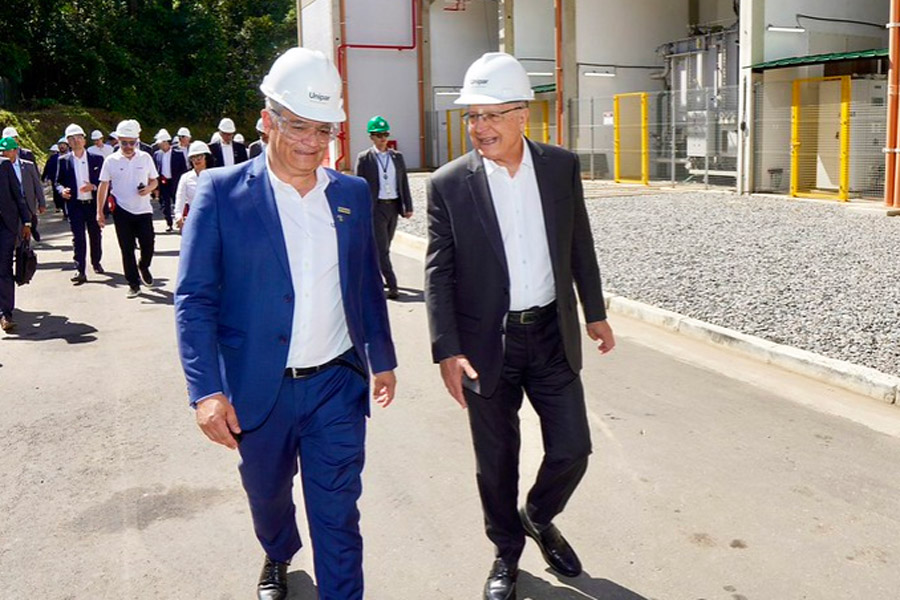 Alckmin destaca medidas de incentivo à indústria brasileira em visita a fábrica de cloro em Cubatão