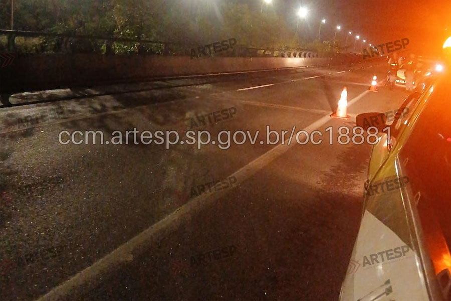 Homem morre atropelado na Rodovia dos Imigrantes; motorista fugiu do local