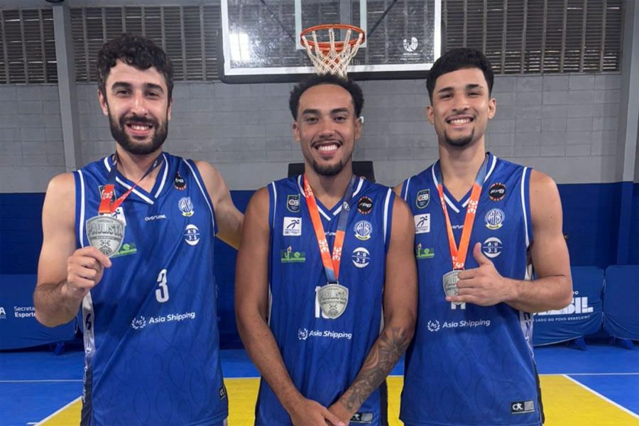 Equipe Santos de basquete 3x3 é vice na abertura do Paulista Série Ouro Adulto