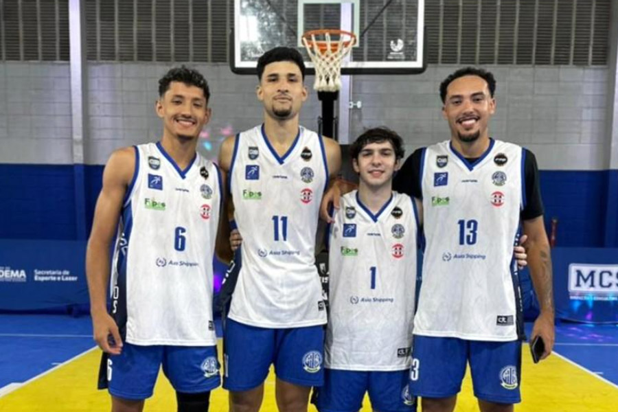 Equipe Santos de basquete 3x3 sub-23 é campeã da primeira etapa do Paulista
