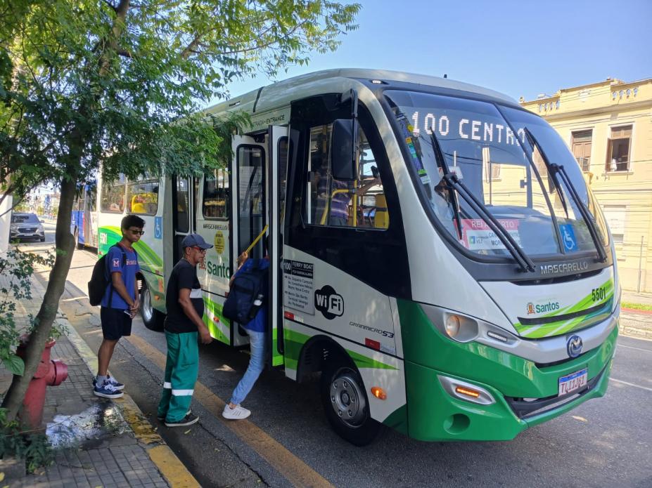 Linha 100 do transporte de Santos altera o itinerário a partir de sexta