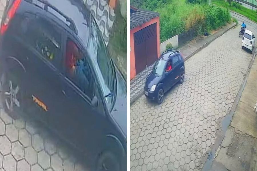 Homem com calças abaixadas dentro de carro importuna adolescente na rua em Mongaguá