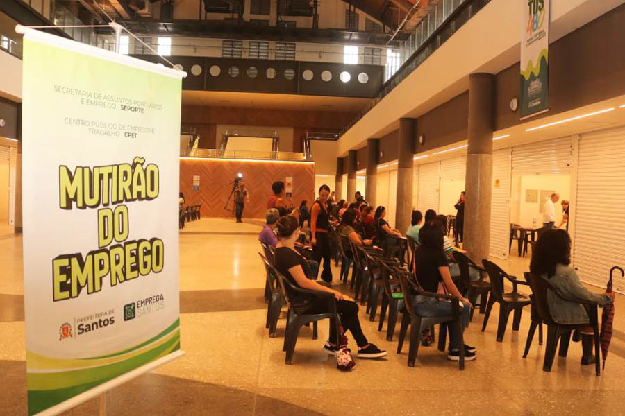 Centro de emprego de Santos promove mutirão com 232 vagas