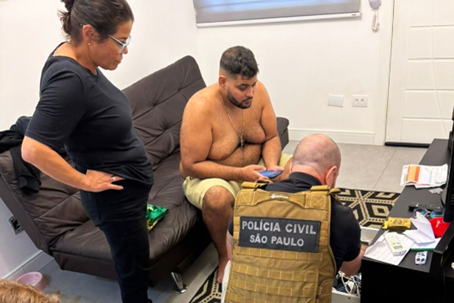 Homem é preso por aplicar 'mata-leão' e agredir ex após fim do relacionamento em São Vicente