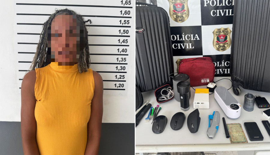 Diarista é presa após furtar objetos de apartamento onde trabalhava em Santos