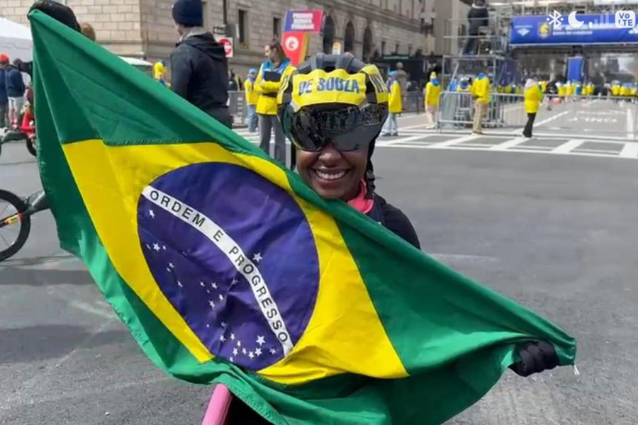 Santista Vanessa Cristina repete top 5 em Boston e se firma entre as melhores do Mundo