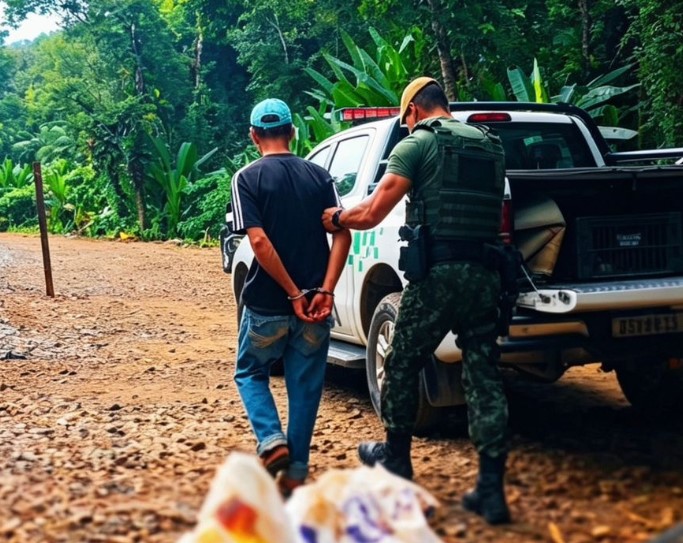 Homem é preso em rancho utilizado para caça ilegal em Praia Grande; VÍDEO