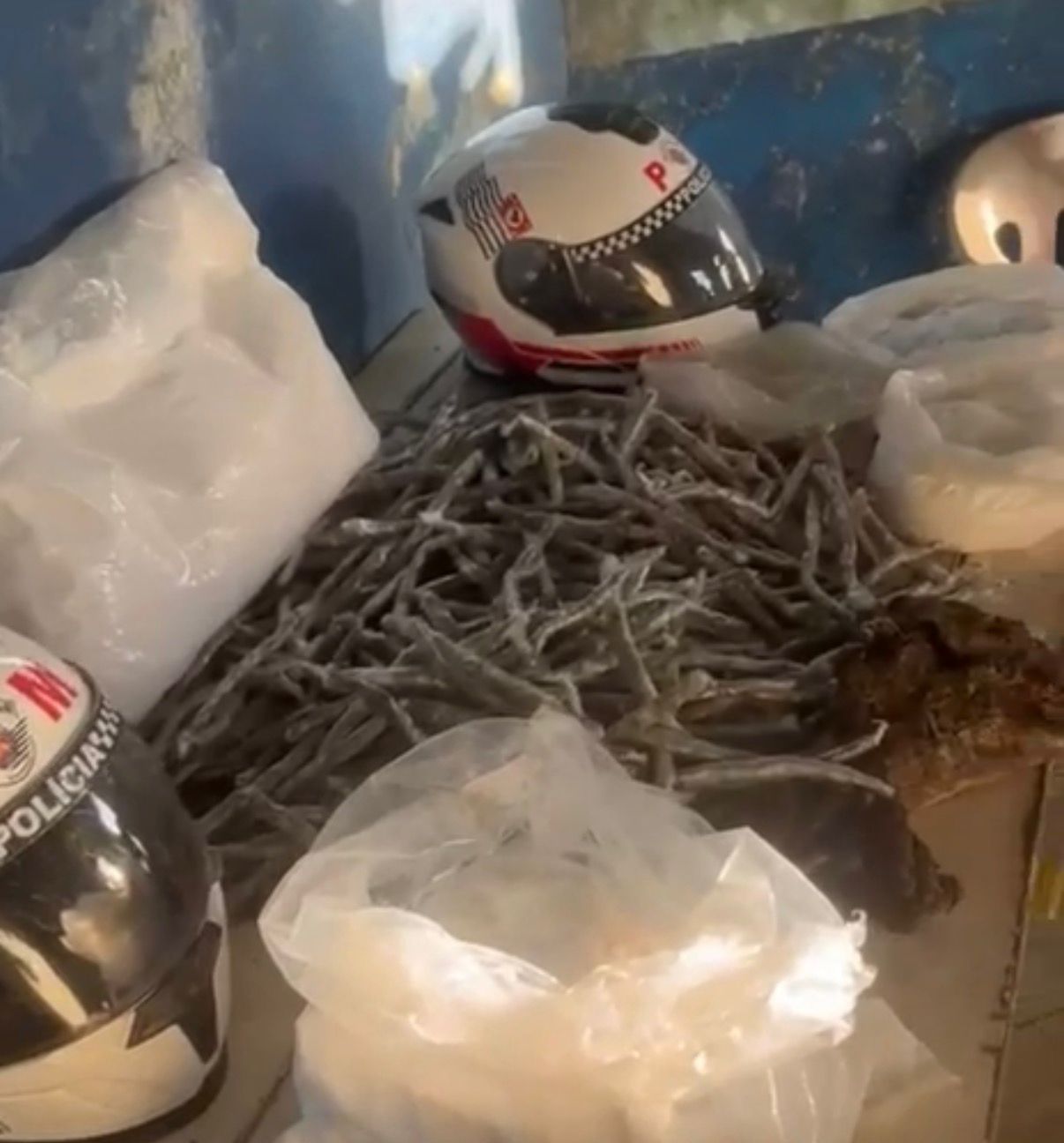 Polícia Militar descobre barraco utilizado para tráfico de drogas na Vila Zilda, em Guarujá