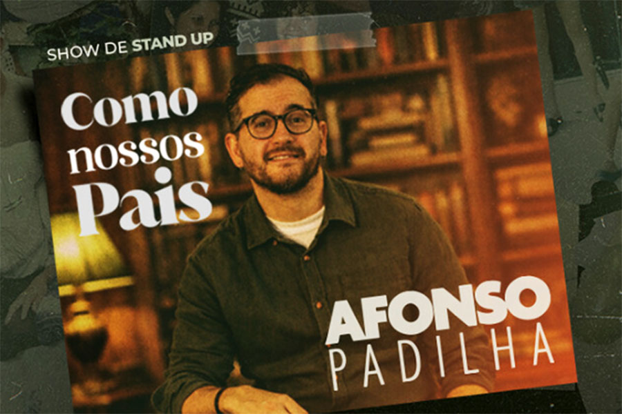 Afonso Padilha apresenta stand-up neste sábado no Teatro Procópio Ferreira, em Guarujá