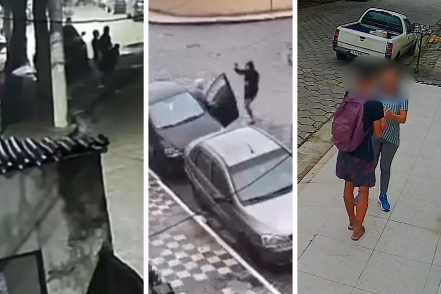 Câmeras flagram terceiro assalto em nove dias no Jardim Casqueiro, em Cubatão; VÍDEO