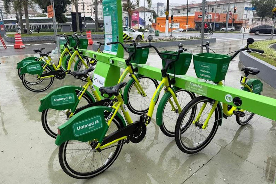 Estações do Bike Santos são revitalizadas e frota de bicicletas renovada