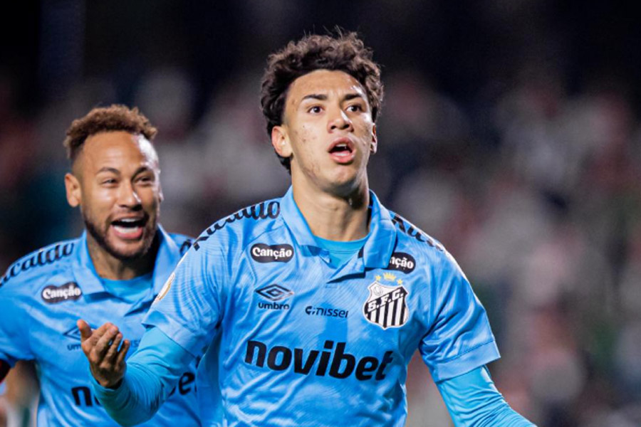Com gols no primeiro tempo, Santos bate Coritiba fora de casa e avança na Copa do Brasil