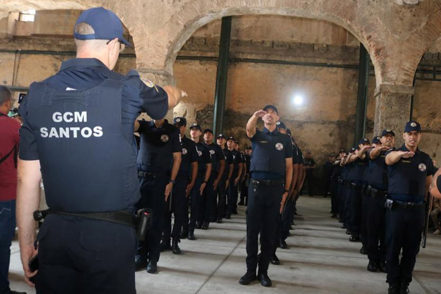 Santos reforça a segurança com convocação de mais 36 guardas municipais