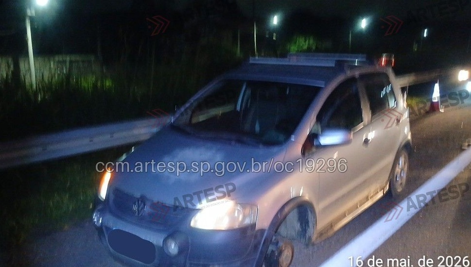 Motorista morre atropelado após parar em rodovia para arrumar pneu em Peruíbe