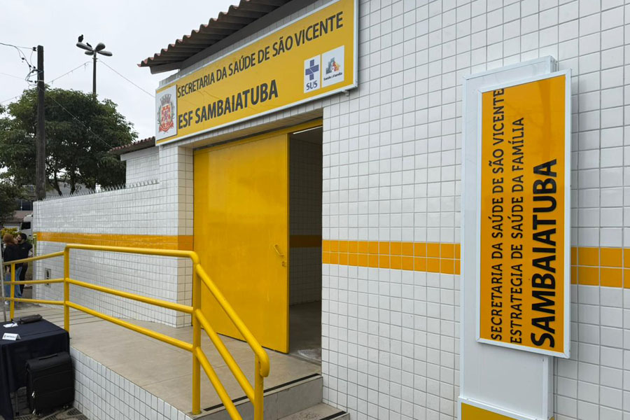 Unidade de Saúde do Sambaiatuba é reinaugurada após reforma completa em São Vicente