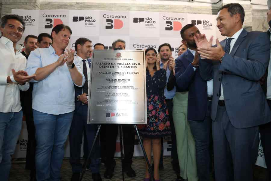 Tarcísio entrega reforma do Palácio da Polícia com pacote de investimentos e afima que 
