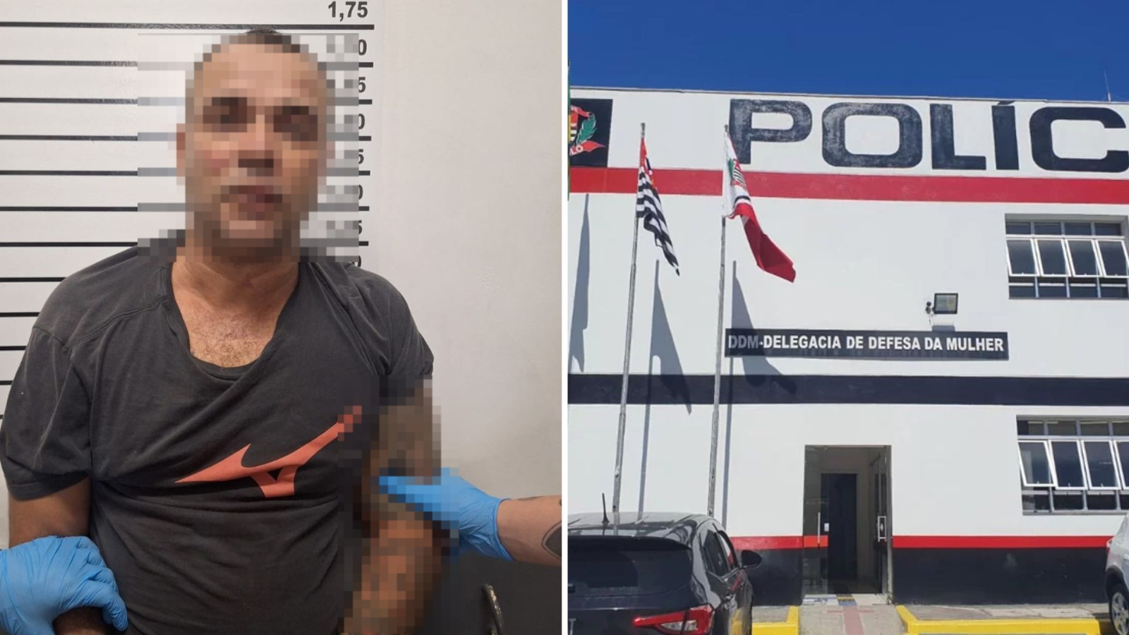 Homem é preso após tentar matar sua companheira a facadas dentro de casa em Santos