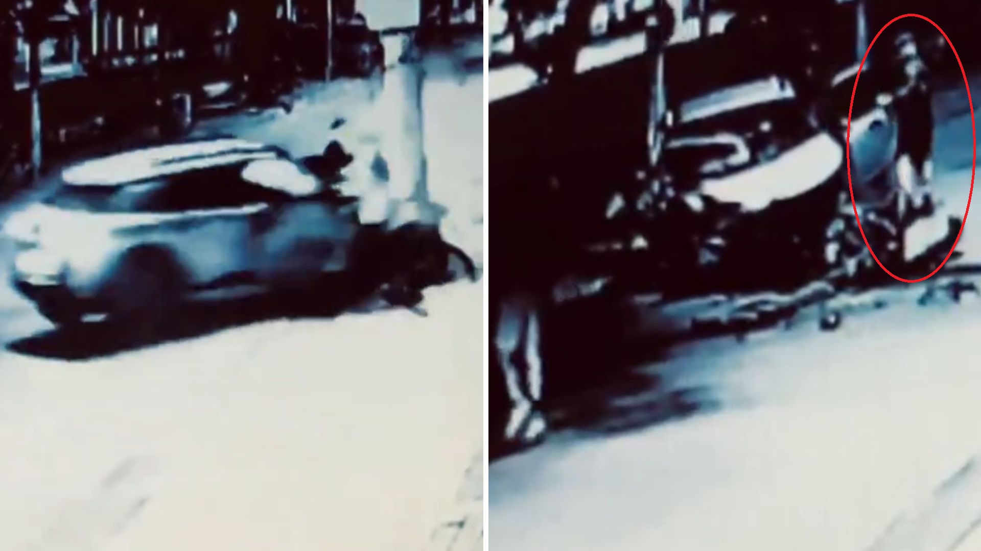 Motorista abandona carro após batida em poste que arrancou motor no Canal 1, em Santos; VÍDEO