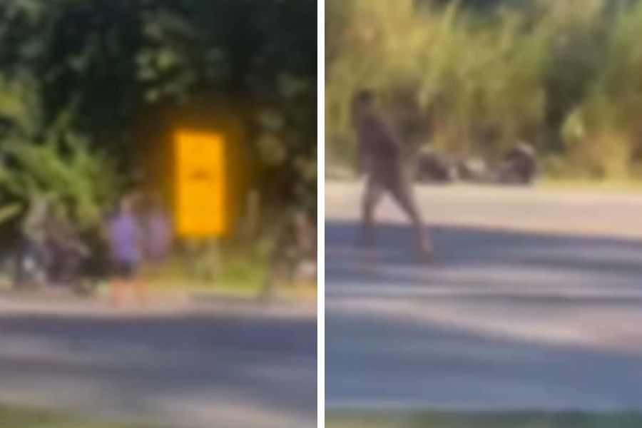 Gangue de adolescentes provoca acidente para assaltar casal de motociclistas em Peruíbe; VÍDEO
