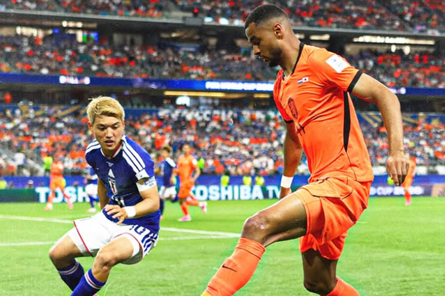Holanda fica duas vezes na frente, mas Japão reage e busca empate no fim