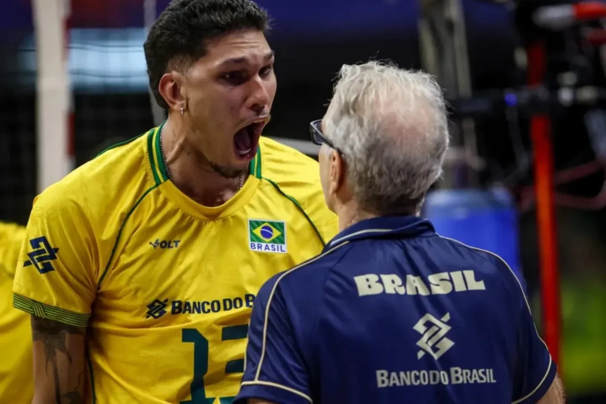 Brasil vira sobre a Argentina e segue invicto na Liga das Nações de vôlei