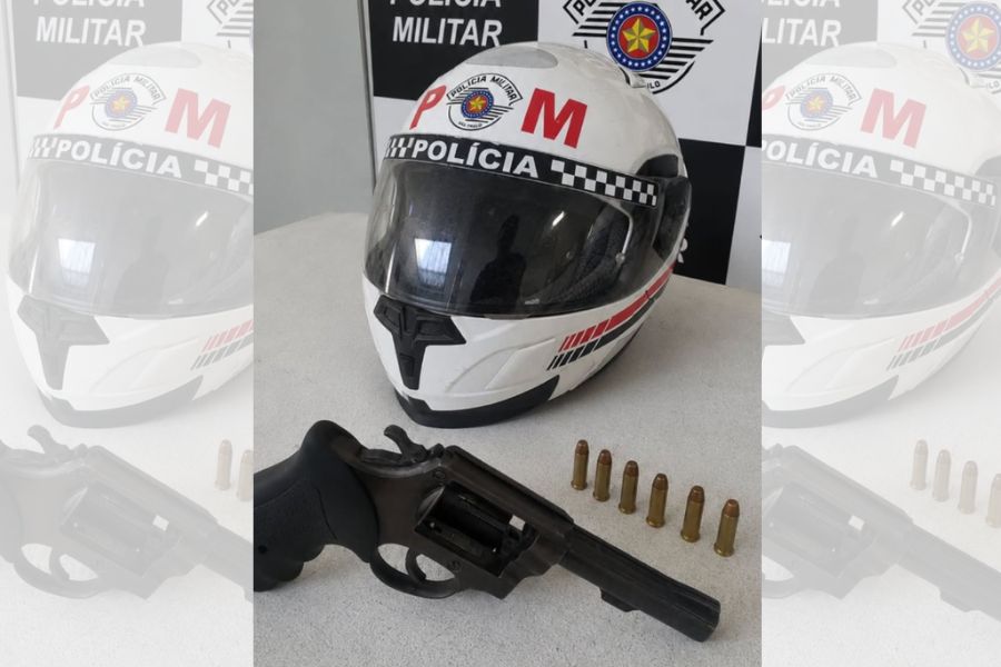 Suspeito é preso com revólver durante patrulhamento da PM para combate de roubos contra caminhoneiros na Alemoa